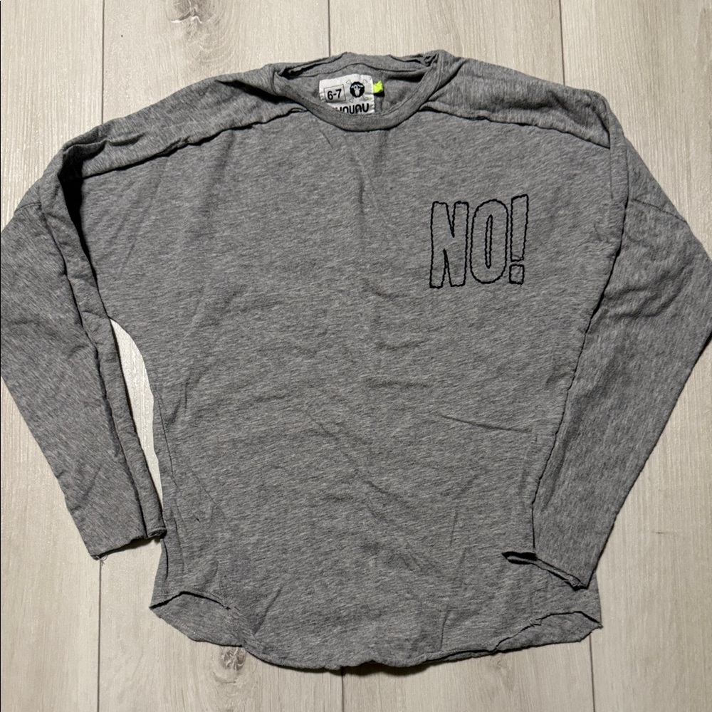 Nununu Kids Gray Long-Sleeve Top Kids 6-7